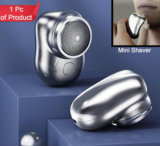 Mini Electric Shaver Portable  Pocket Fashion  Rechargeable  Wireless Beard Hair Razor For Men And Women  Home Travel Gift